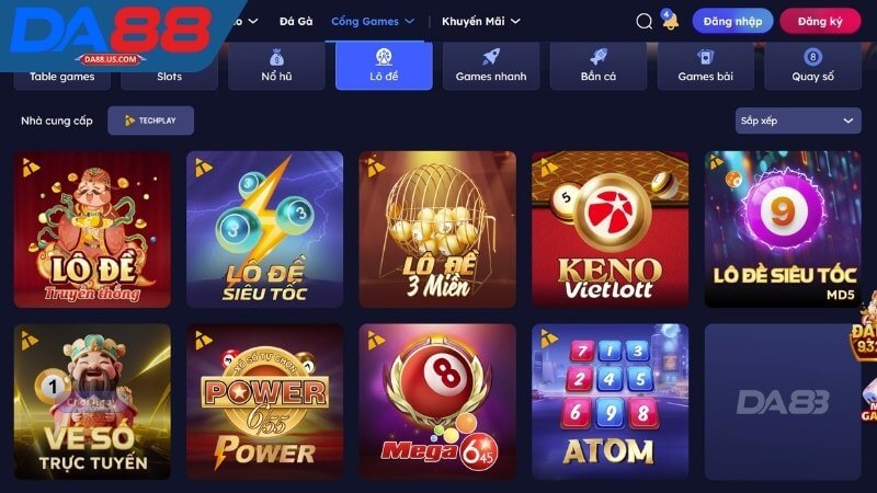 Sảnh cá cược Lô Đề Da88 Sảnh cá cược Lô Đề Da88