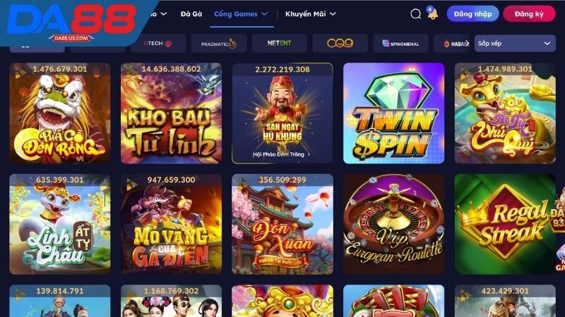 Sảnh cá cược Nổ Hũ Da88 Sảnh cá cược Nổ Hũ Da88